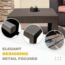 Load image into Gallery viewer, DIMAR GARDEN Outdoor Resin Coffee Table, Mocha
