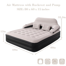 Load image into Gallery viewer, 15&quot; Air Mattress Inflatable Sofa Bed with Soft Pillows, Air Pump Included
