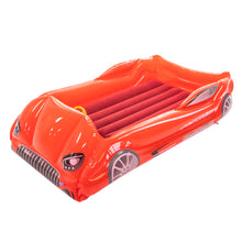 Load image into Gallery viewer, Kids Travel Air Mattress Inflatable Race Car Bed with Raised Sides
