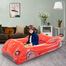 Load image into Gallery viewer, Kids Travel Air Mattress Inflatable Race Car Bed with Raised Sides
