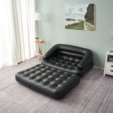 Load image into Gallery viewer, Inflatable Sofa Bed, 5-in-1, Full, Black (Pump Not Included)
