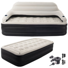 Load image into Gallery viewer, 15&quot; Twin Air Mattress Inflatable Sofa Bed with Soft Pillows, Air Pump Included
