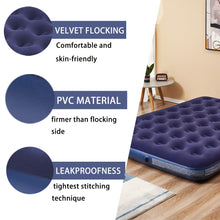 Load image into Gallery viewer, Honeydrill Queen Size Air Mattress Inflatable Bed, Blow Up Mattress Camping Sleeping Pad
