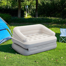 Load image into Gallery viewer, Honeydrill Inflatable Sofa Bed, Air Mattress, Lounge Chair Couch for Camping, 5-in-1, Full, White(Pump Not Included)
