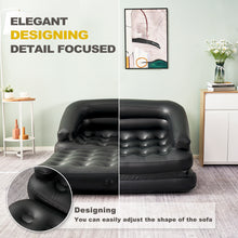 Load image into Gallery viewer, Inflatable Sofa Bed, 5-in-1, Full, Black (Pump Not Included)
