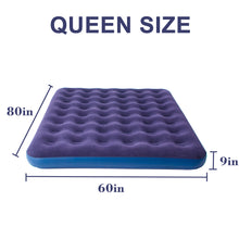 Load image into Gallery viewer, Honeydrill Queen Size Air Mattress Inflatable Bed, Blow Up Mattress Camping Sleeping Pad
