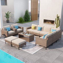 Load image into Gallery viewer, SICILY II Outdoor Wicker Sectional Sofa Set 06 - 11 PCS
