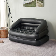 Load image into Gallery viewer, Inflatable Sofa Bed, 5-in-1, Full, Black (Pump Not Included)
