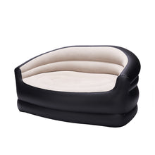 Load image into Gallery viewer, Inflatable Couch, Air Sofa, Black&amp;Beige (No Pump Included)
