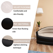 Load image into Gallery viewer, Inflatable Couch, Air Sofa, Black&amp;Beige (No Pump Included)
