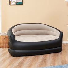 Load image into Gallery viewer, Inflatable Couch, Air Sofa, Black&amp;Beige (No Pump Included)
